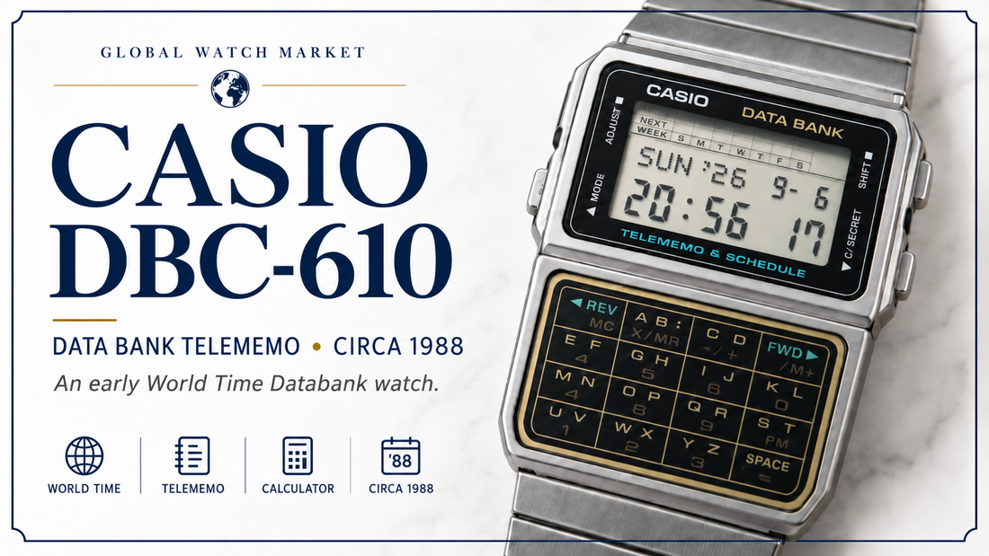 Casio DBC-610: When a Calculator Watch Became a Personal Organiser