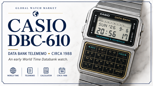 Casio DBC-610: When a Calculator Watch Became a Personal Organiser