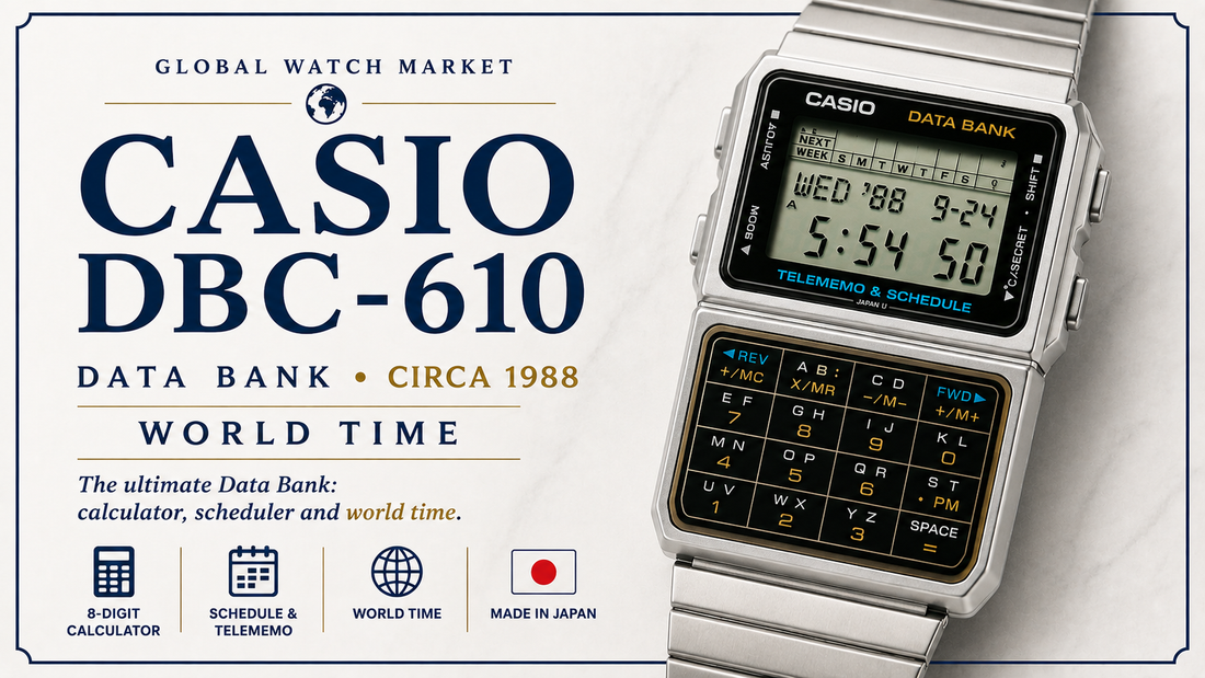 Casio DBC-610: When a Calculator Watch Became a Personal Organiser