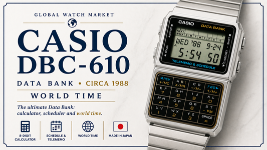 Casio DBC-610: When a Calculator Watch Became a Personal Organiser