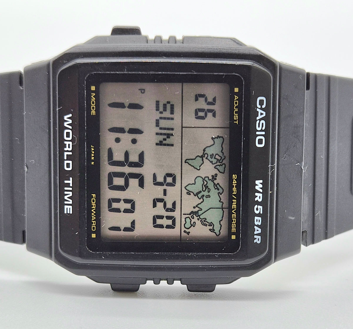Casio W50U World Time Watch Made in Japan 1986