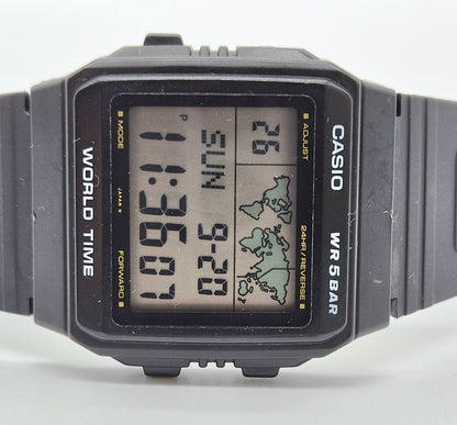 Casio W50U World Time Watch Made in Japan 1986