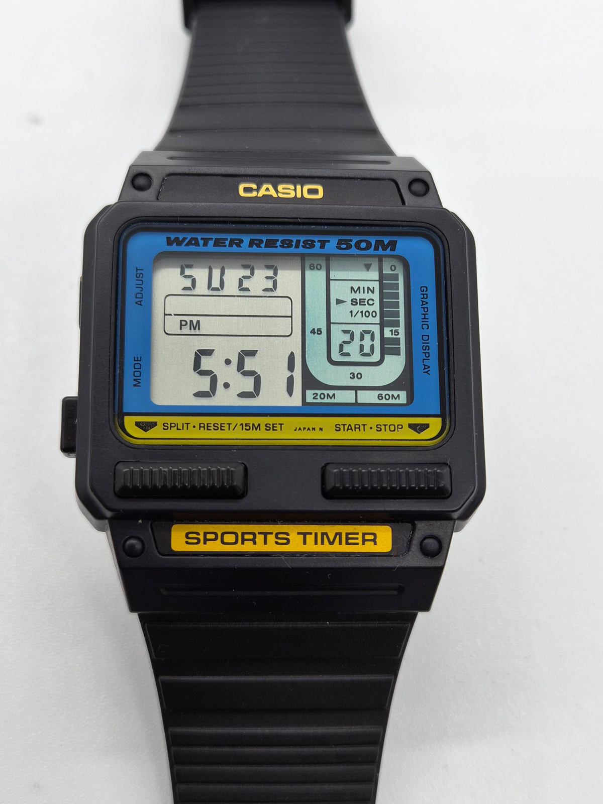 Casio SW-110 Sports Timer Watch Made in Japan