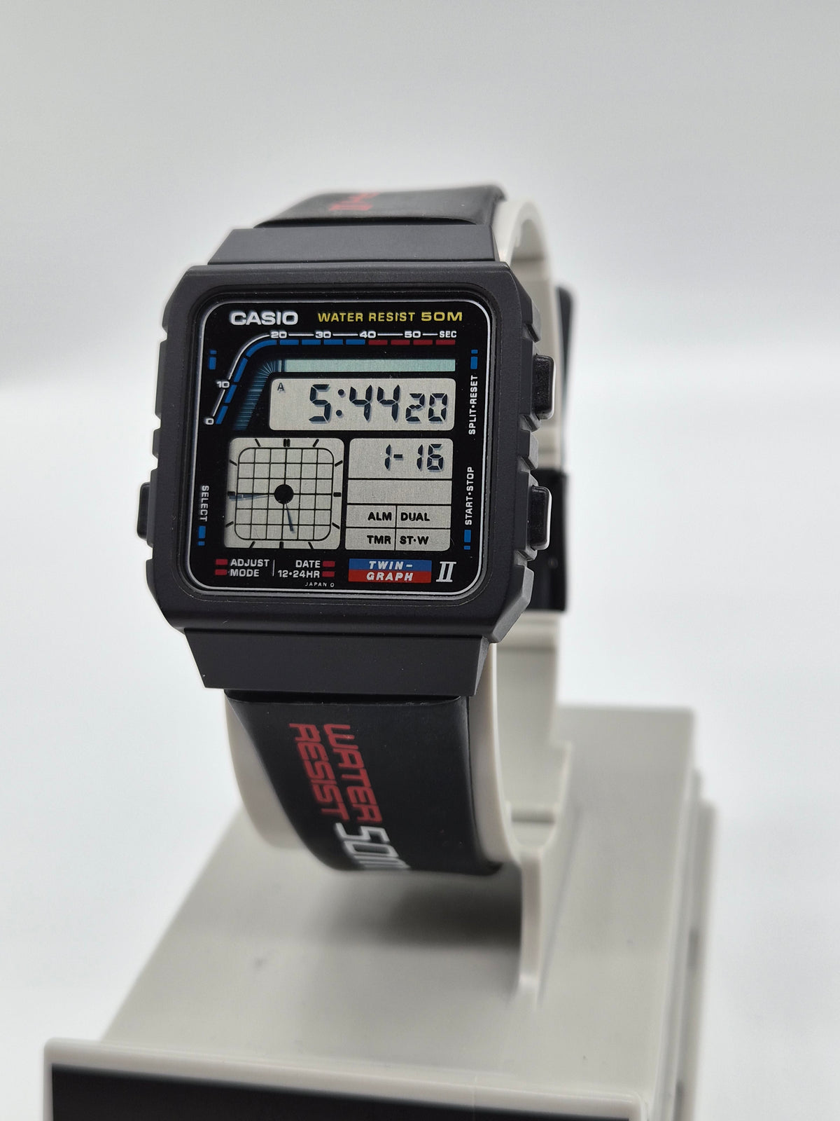 NOS Casio AE-22W Twin Graph II Vintage Watch – Made in Japan, 1988