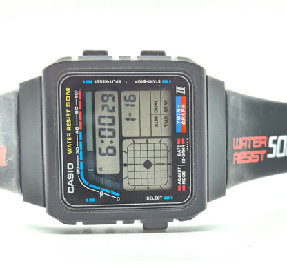 NOS Casio AE-22W Twin Graph II Vintage Watch – Made in Japan, 1988