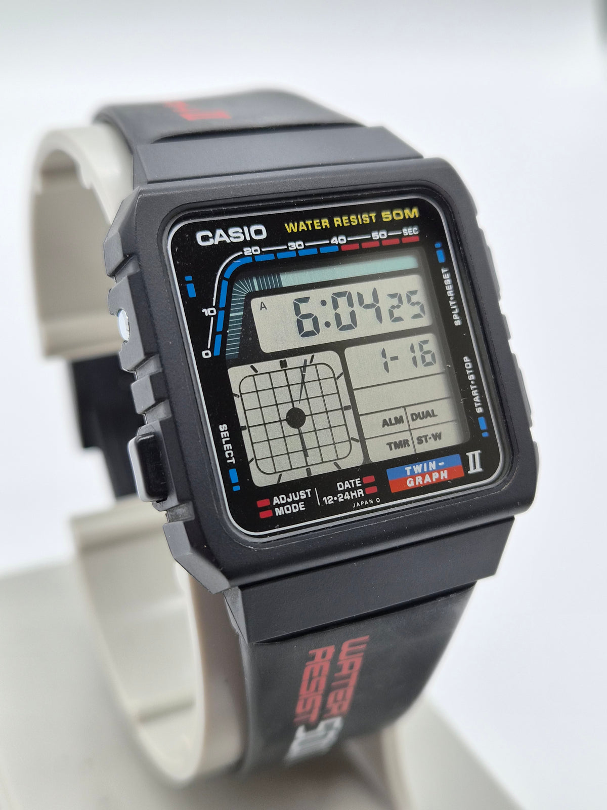 NOS Casio AE-22W Twin Graph II Vintage Watch – Made in Japan, 1988