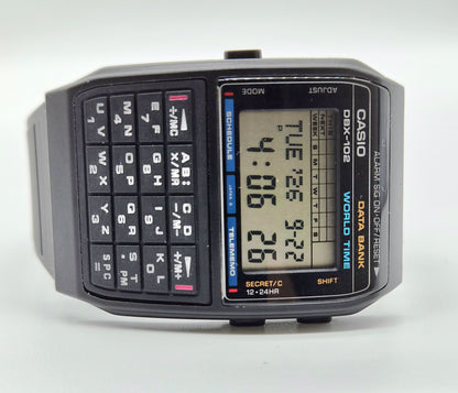 Casio DBX-102 Databank Calculator Watch Made in Japan