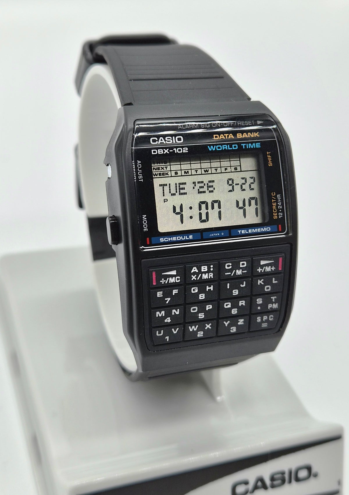 Casio DBX-102 Databank Calculator Watch Made in Japan