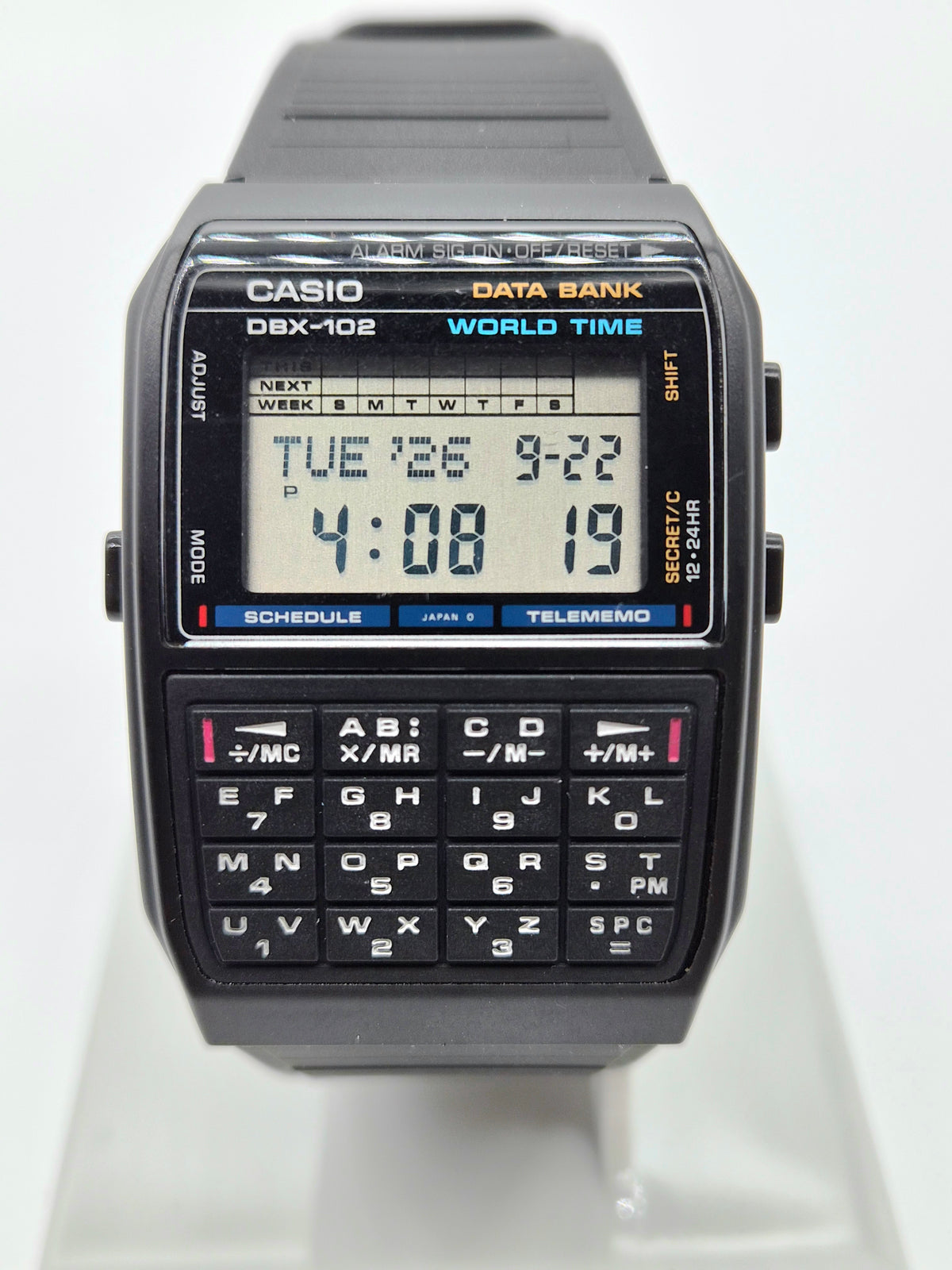Casio DBX-102 Databank Calculator Watch Made in Japan