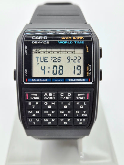 Casio DBX-102 Databank Calculator Watch Made in Japan