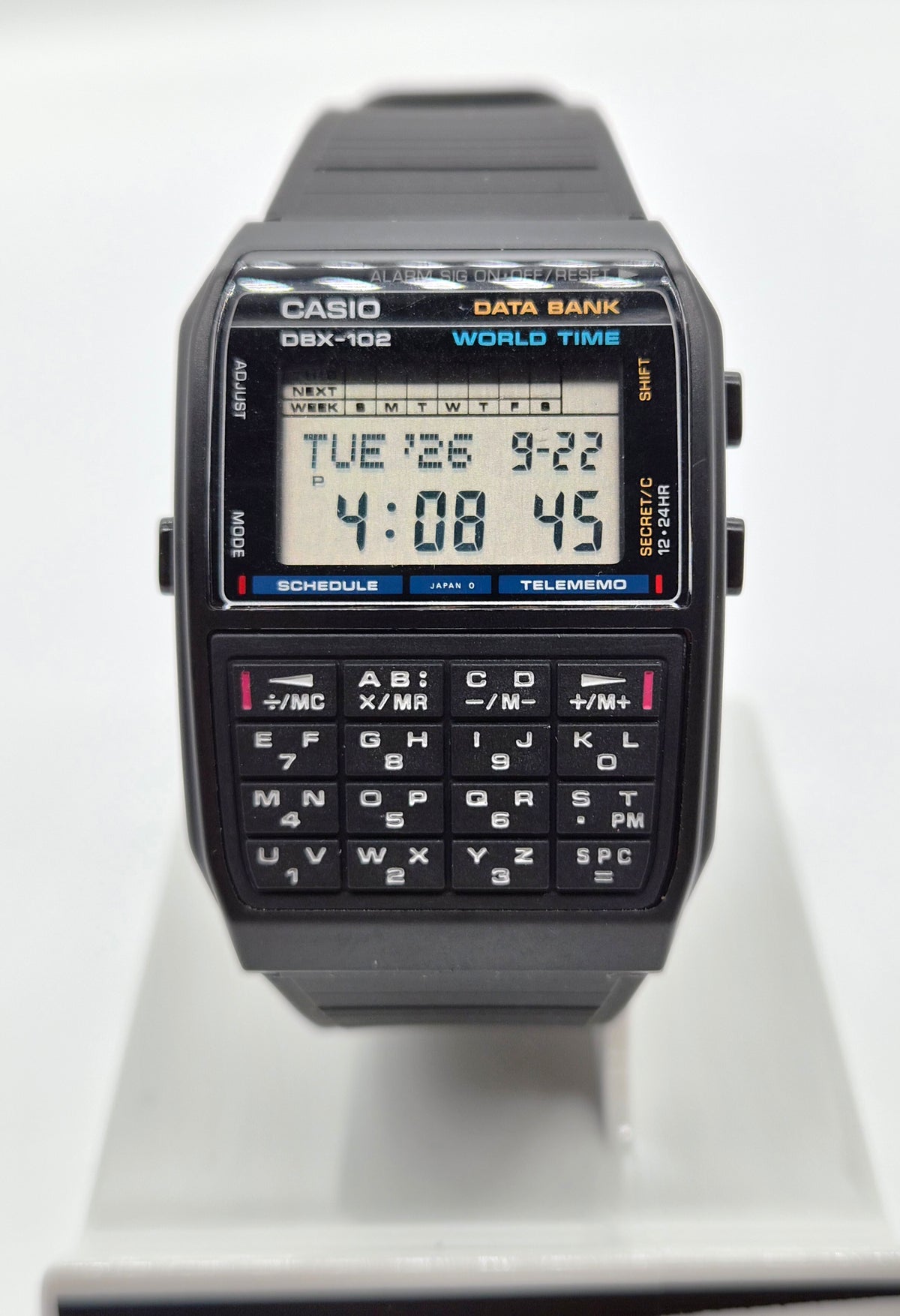 Casio DBX-102 Databank Calculator Watch Made in Japan