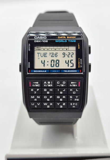 Casio DBX-102 Databank Calculator Watch Made in Japan