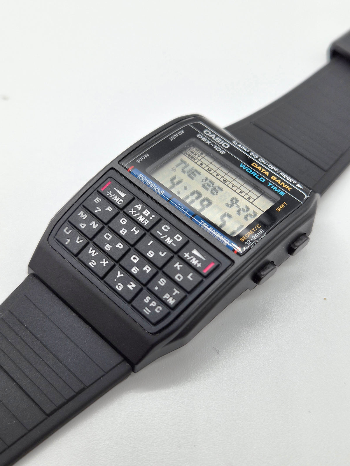 Casio DBX-102 Databank Calculator Watch Made in Japan
