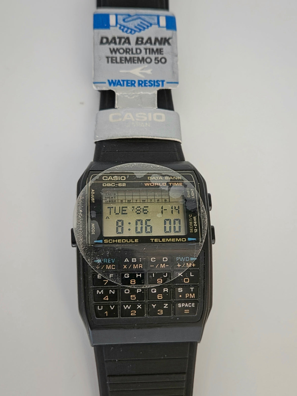 NOS Casio DBC-62 Databank Calculator Watch