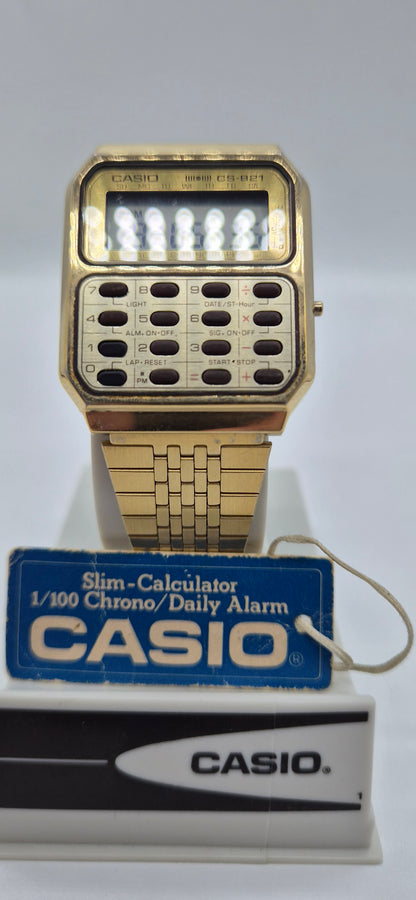 NOS Casio CFS 821 Rare Calculator Watch