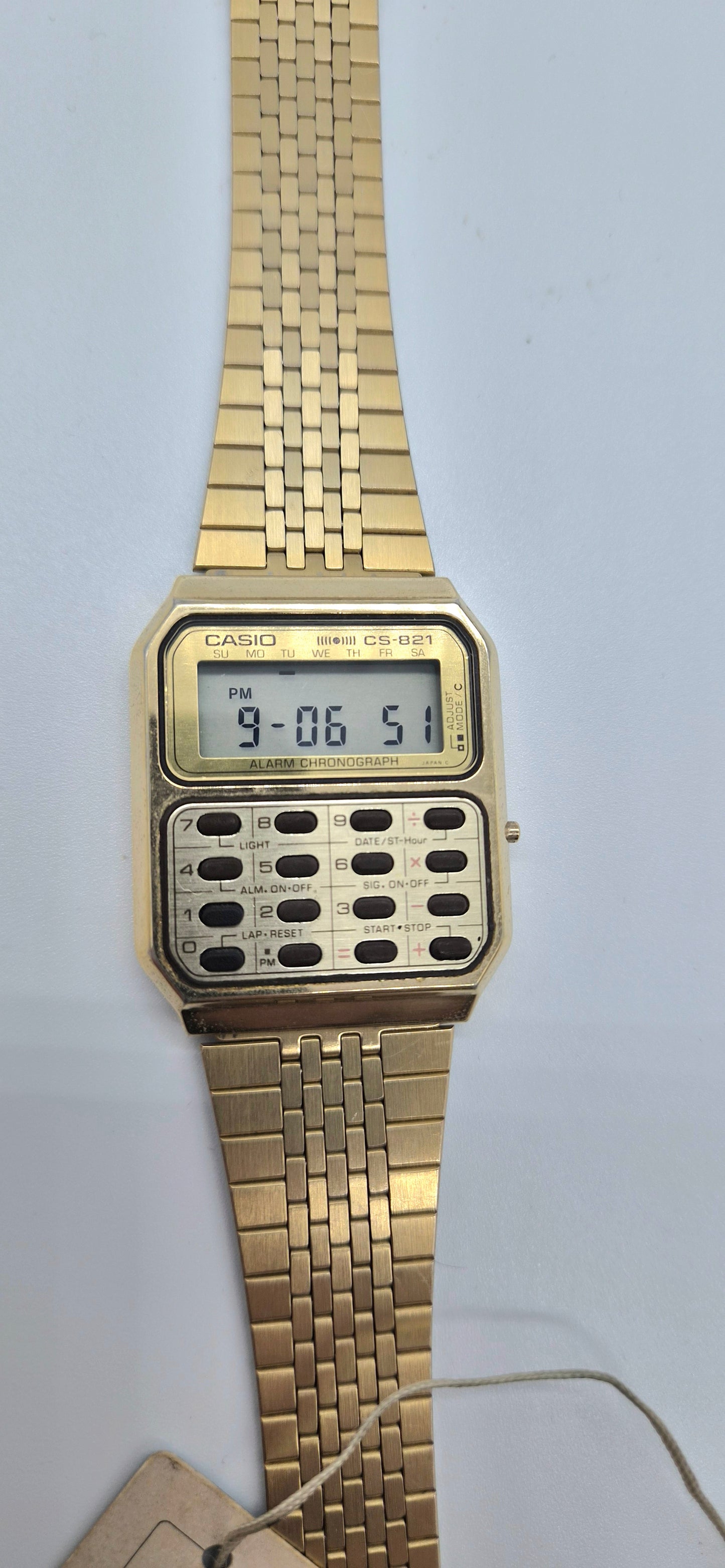 NOS Casio CFS 821 Rare Calculator Watch
