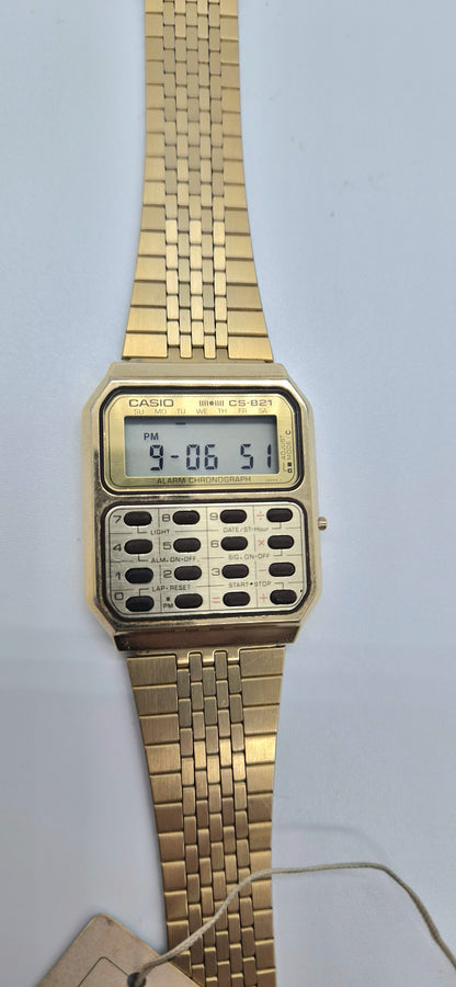 NOS Casio CFS 821 Rare Calculator Watch