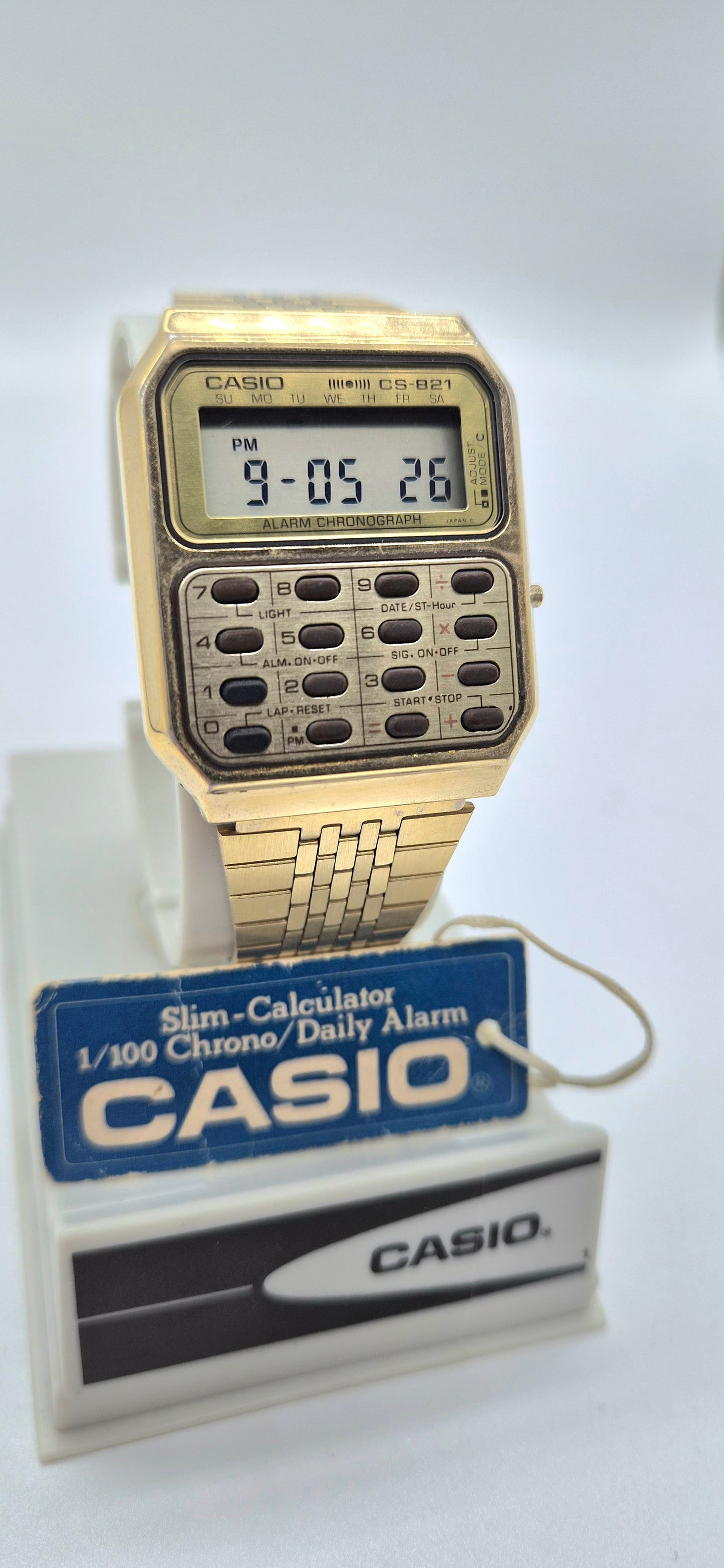 NOS Casio CFS 821 Rare Calculator Watch