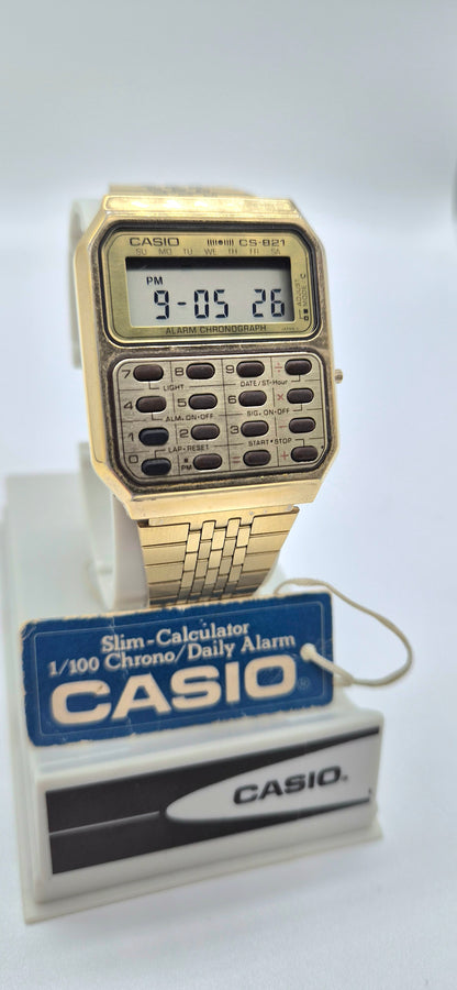 NOS Casio CFS 821 Rare Calculator Watch