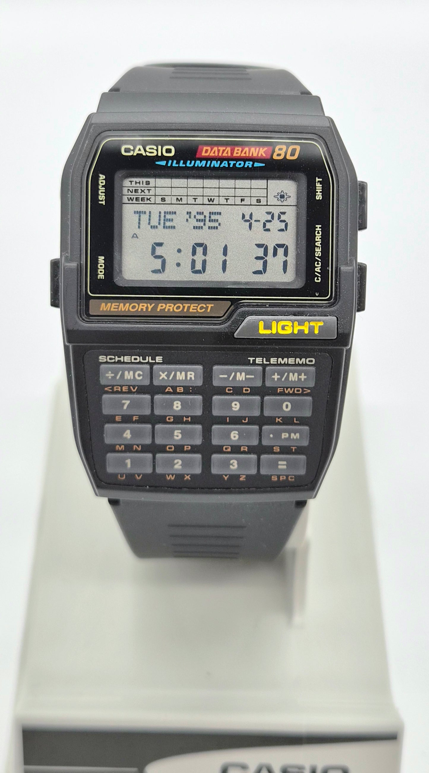 NOS Casio DBC-810 Databank Calculator Watch