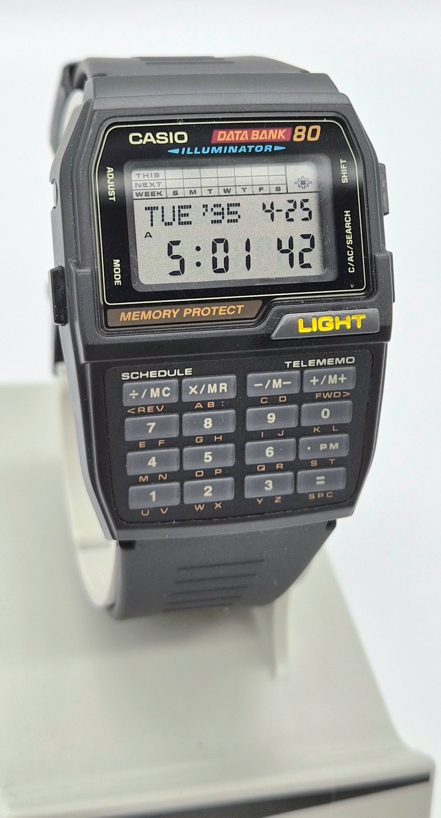 NOS Casio DBC-810 Databank Calculator Watch