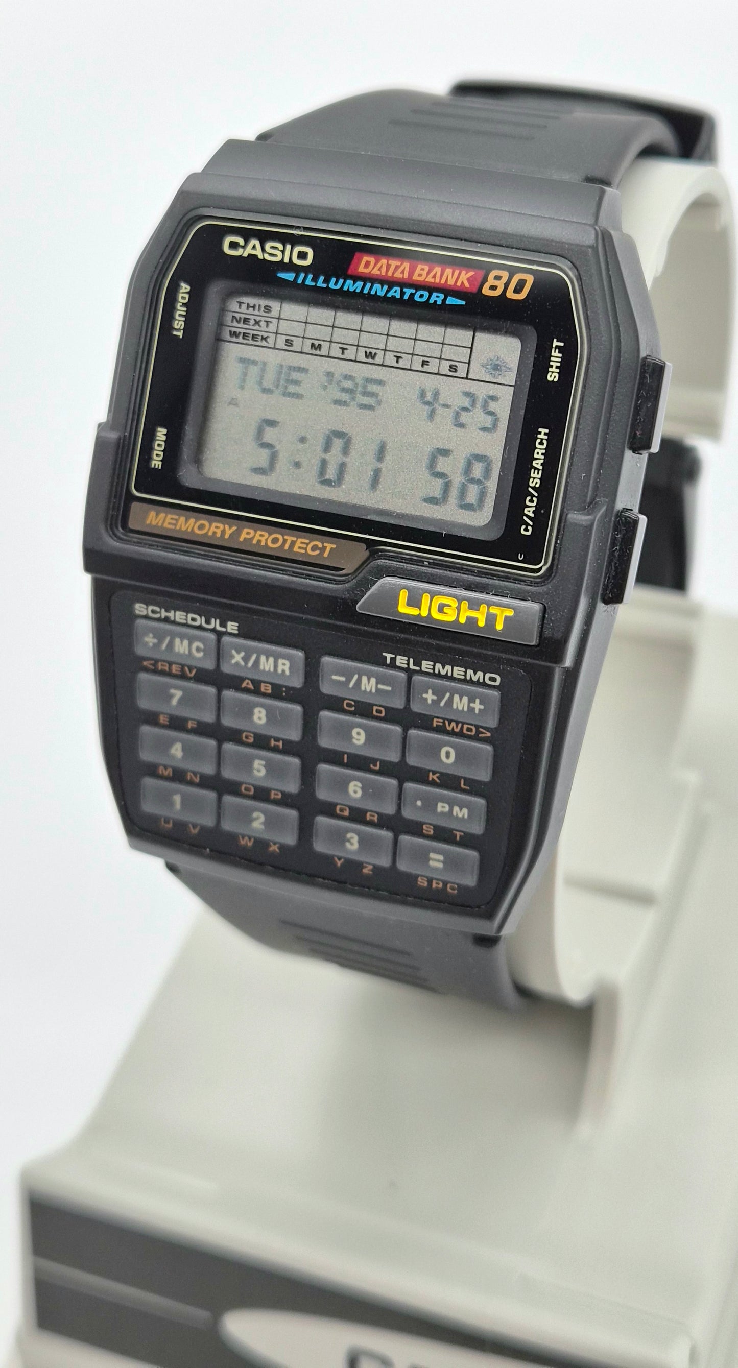 NOS Casio DBC-810 Databank Calculator Watch