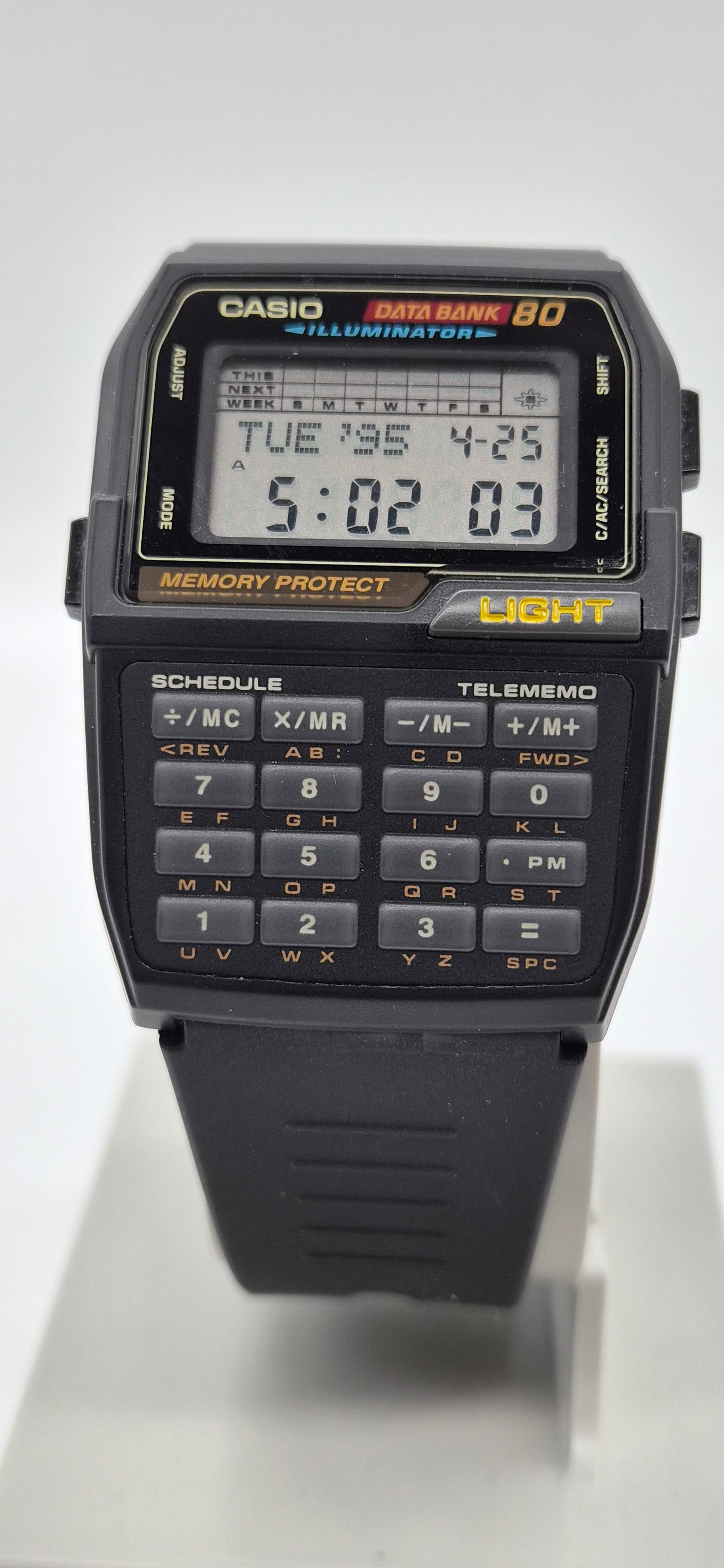 NOS Casio DBC-810 Databank Calculator Watch