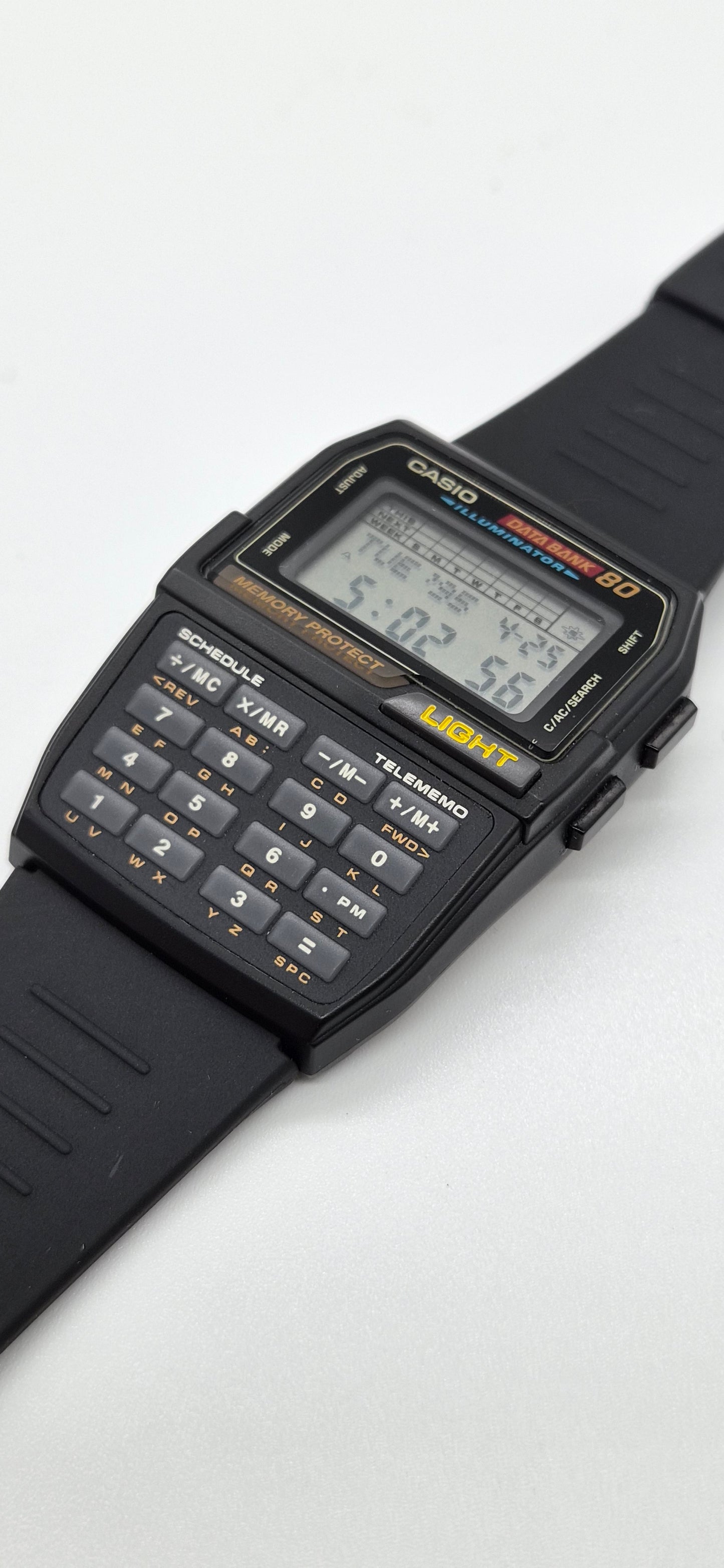 NOS Casio DBC-810 Databank Calculator Watch