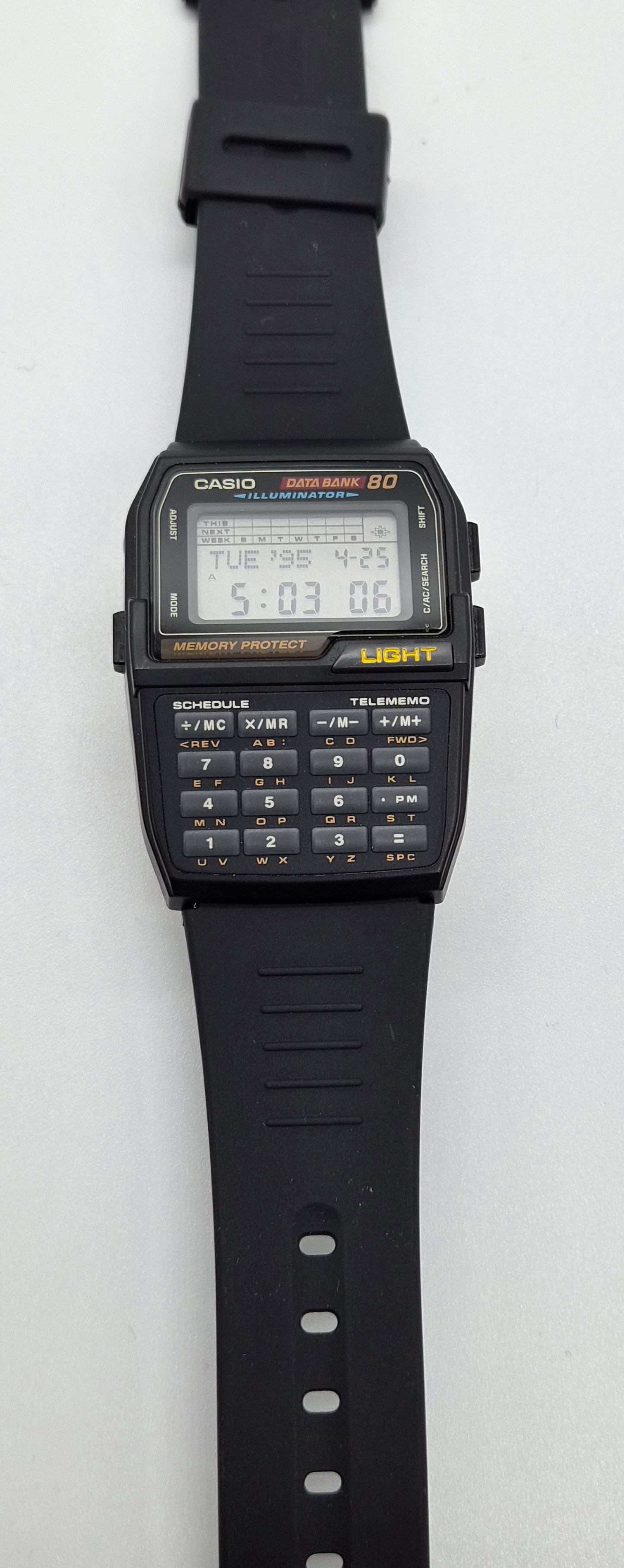 NOS Casio DBC-810 Databank Calculator Watch