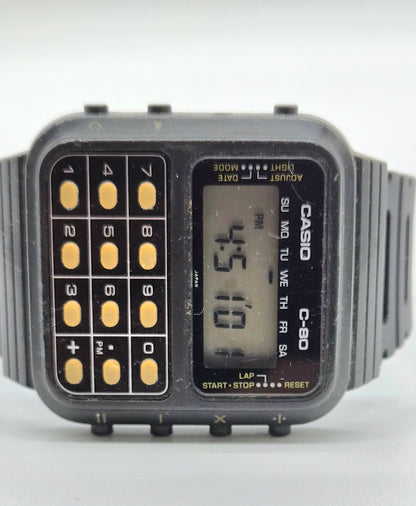 Casio C-80 Calculator Watch made in 1980