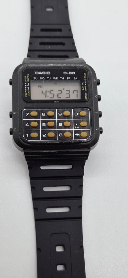 Casio C-80 Calculator Watch made in 1980