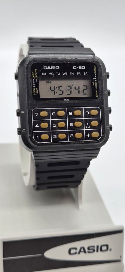 Casio C-80 Calculator Watch made in 1980