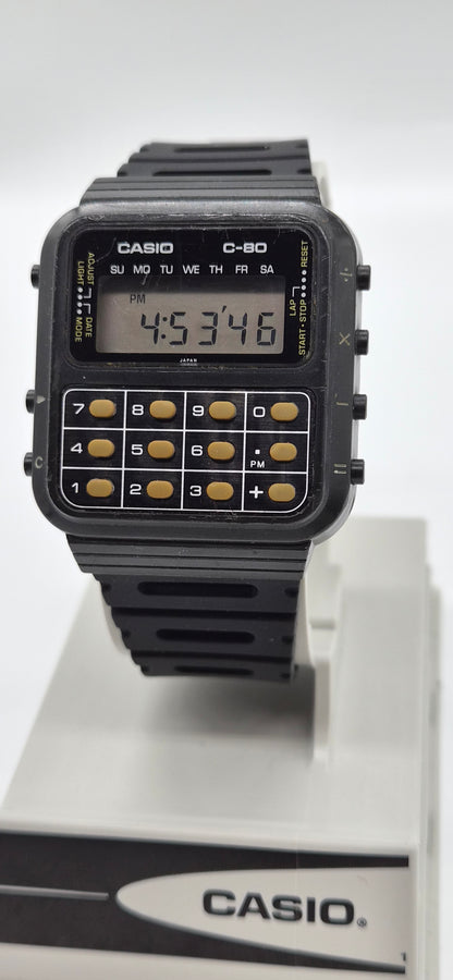 Casio C-80 Calculator Watch made in 1980