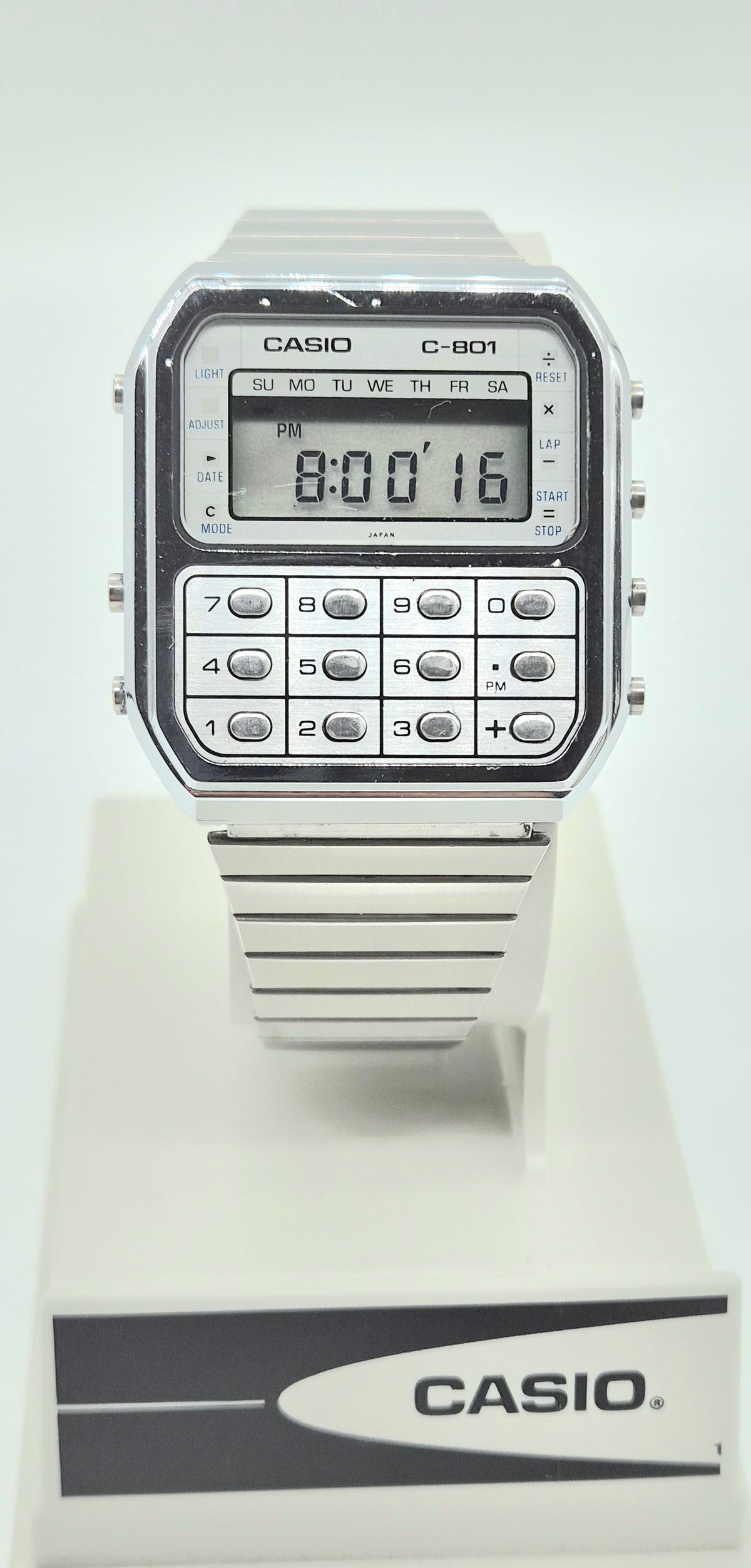 Casio C-801 Calculator Watch – Made in Japan, 1980
