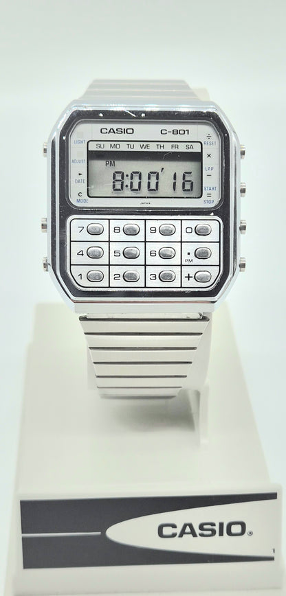 Casio C-801 Calculator Watch – Made in Japan, 1980