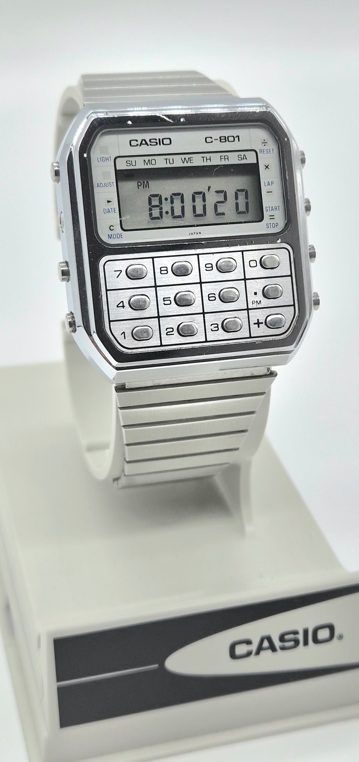 Casio C-801 Calculator Watch – Made in Japan, 1980