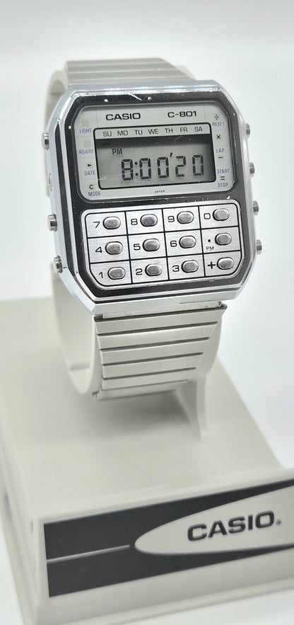 Casio C-801 Calculator Watch – Made in Japan, 1980