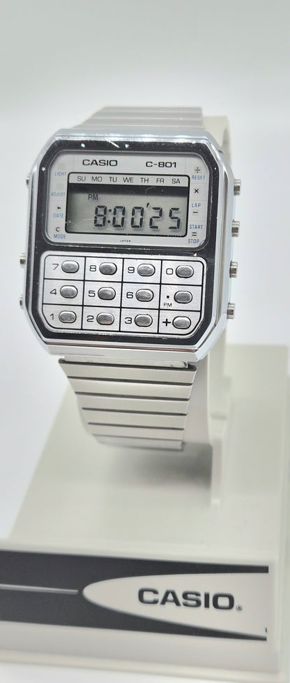 Casio C-801 Calculator Watch – Made in Japan, 1980