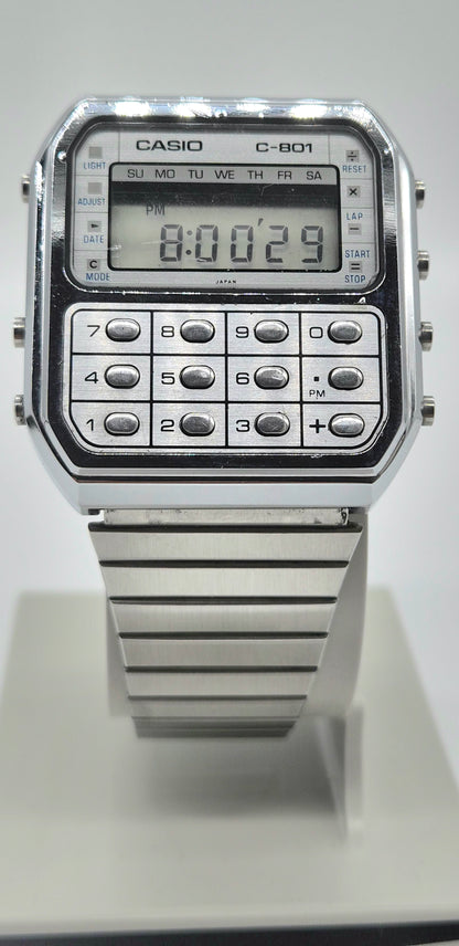 Casio C-801 Calculator Watch – Made in Japan, 1980
