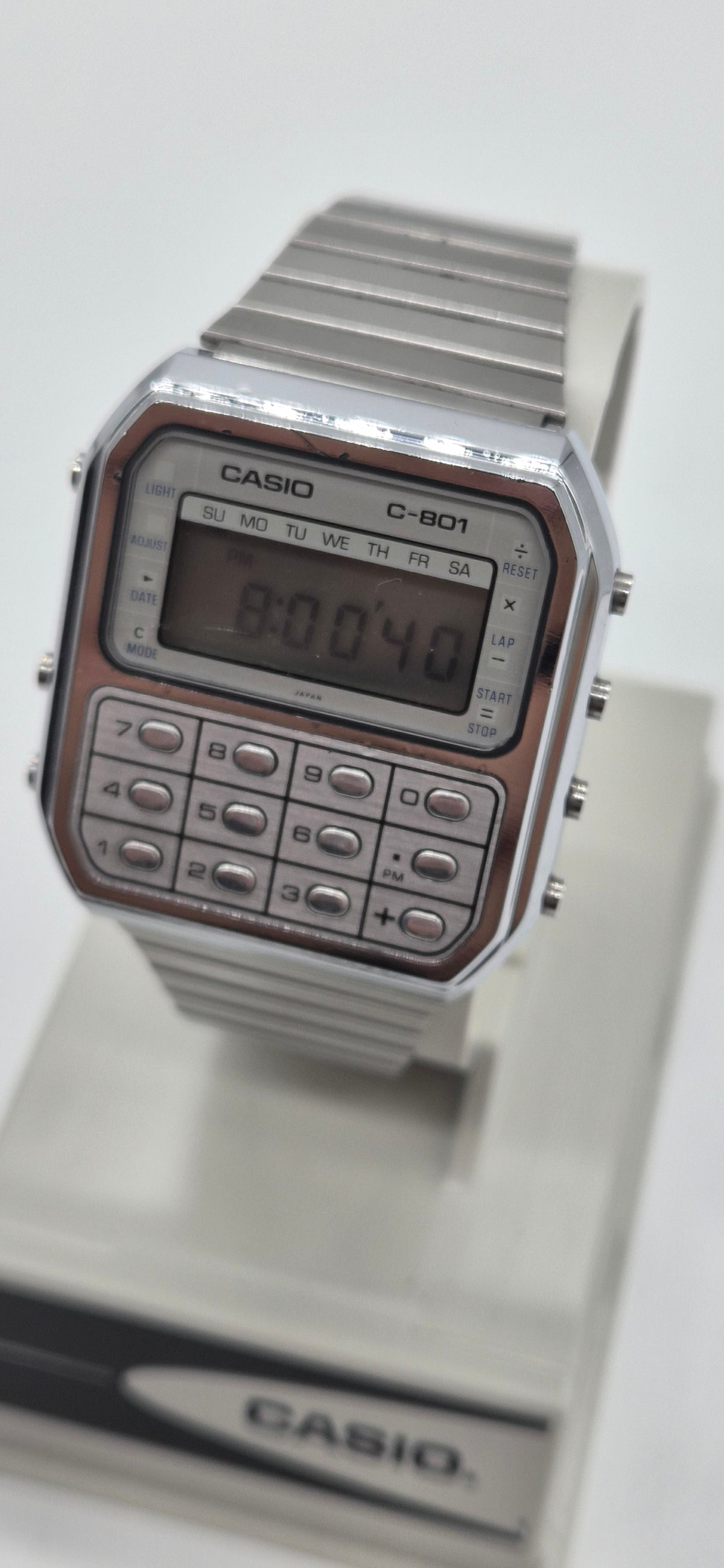 Casio C-801 Calculator Watch – Made in Japan, 1980