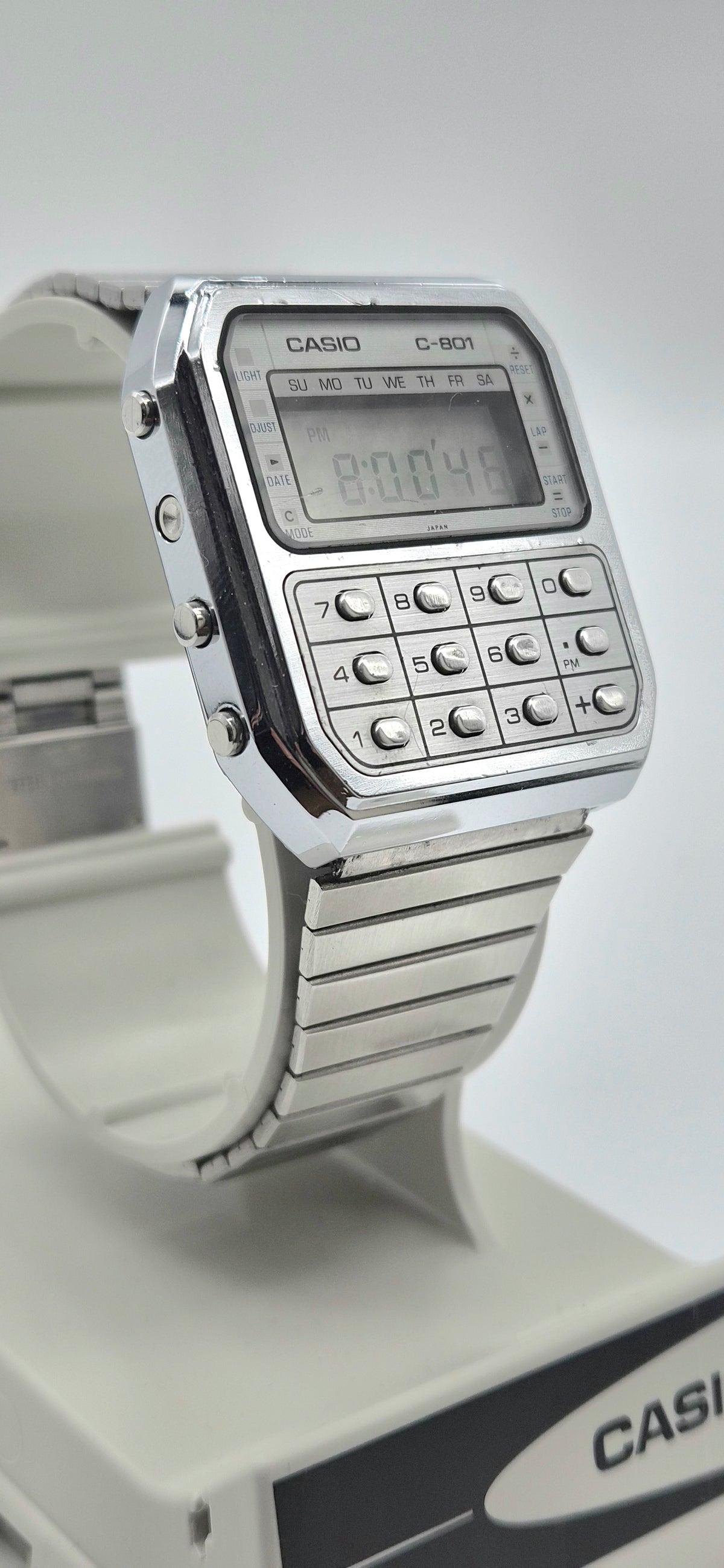 Casio C-801 Calculator Watch – Made in Japan, 1980