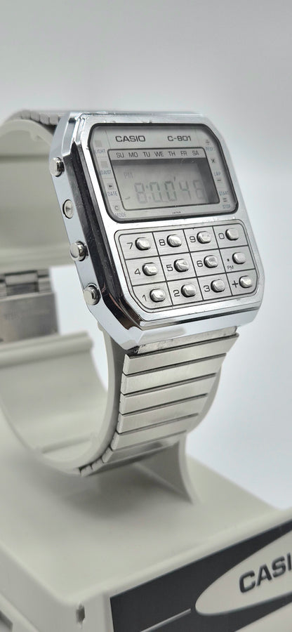 Casio C-801 Calculator Watch – Made in Japan, 1980