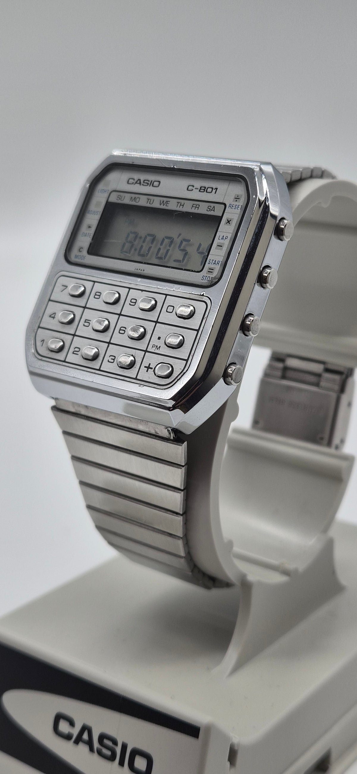 Casio C-801 Calculator Watch – Made in Japan, 1980