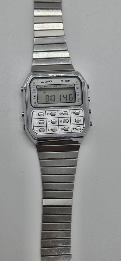 Casio C-801 Calculator Watch – Made in Japan, 1980