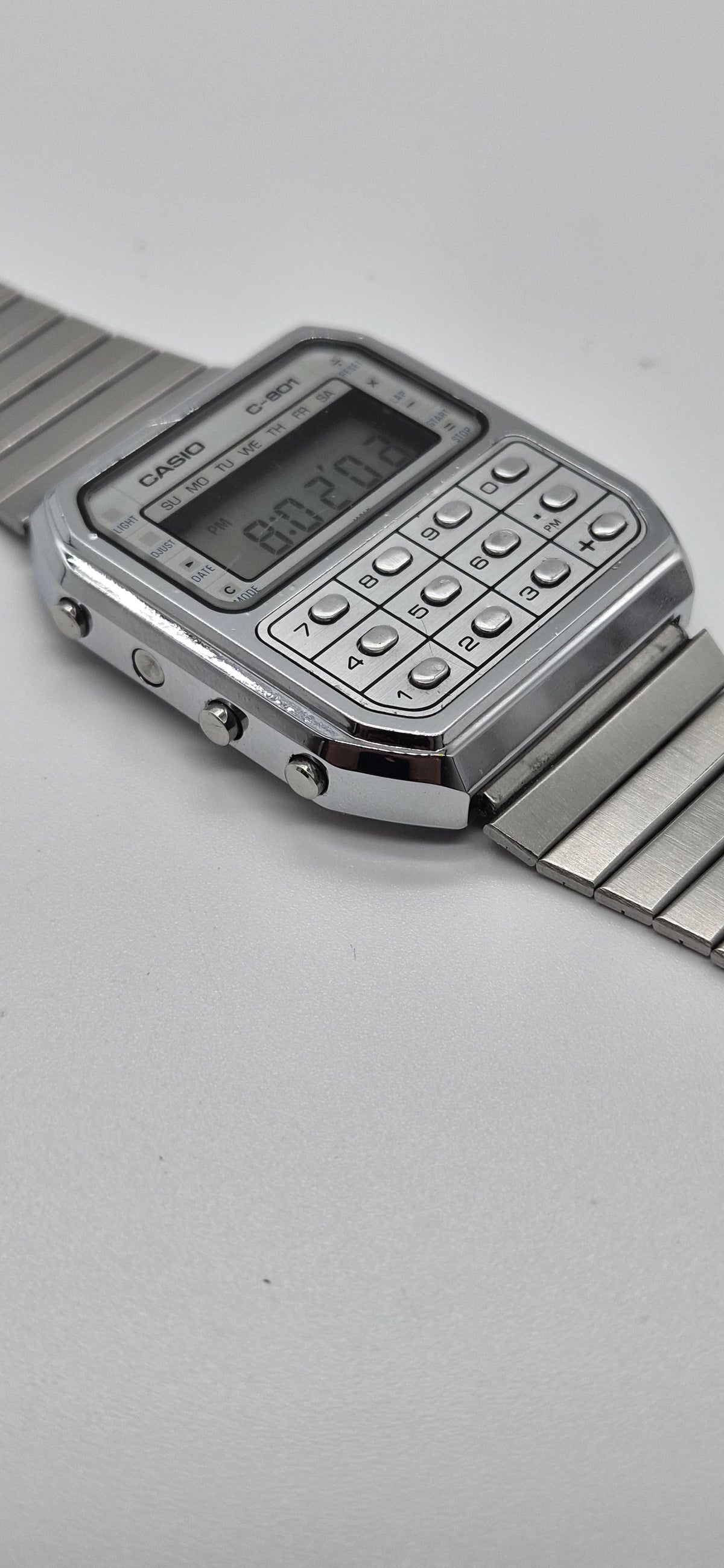 Casio C-801 Calculator Watch – Made in Japan, 1980
