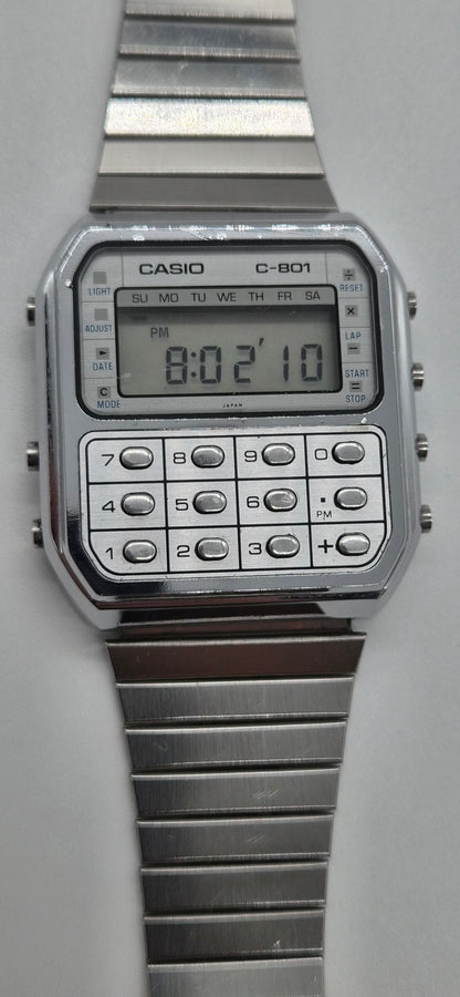 Casio C-801 Calculator Watch – Made in Japan, 1980