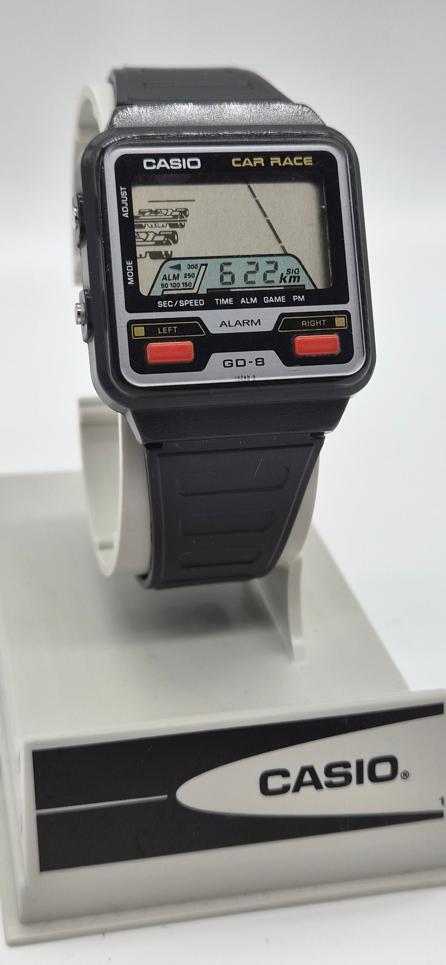 Casio GD-8 Car Race Game Watch Made in Japan 1984