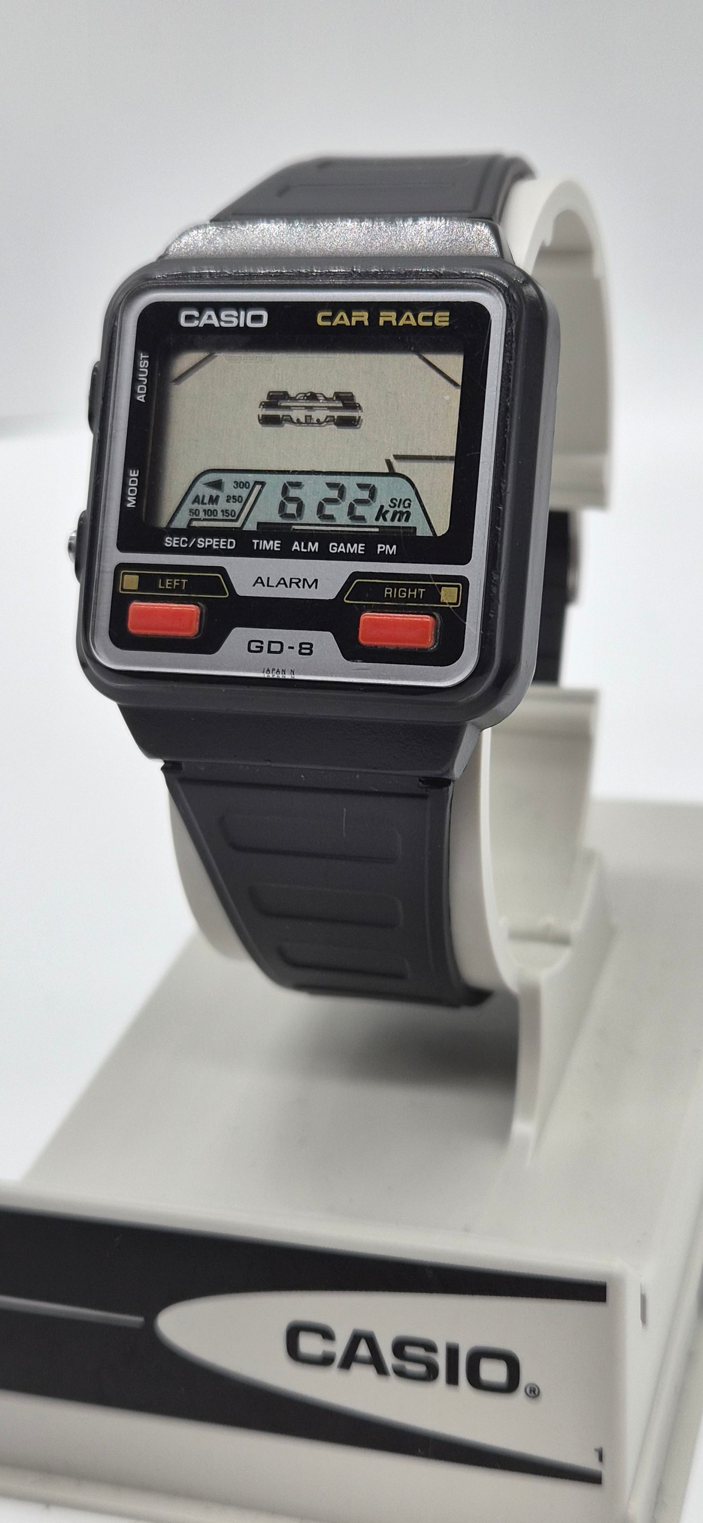 Casio GD-8 Car Race Game Watch Made in Japan 1984