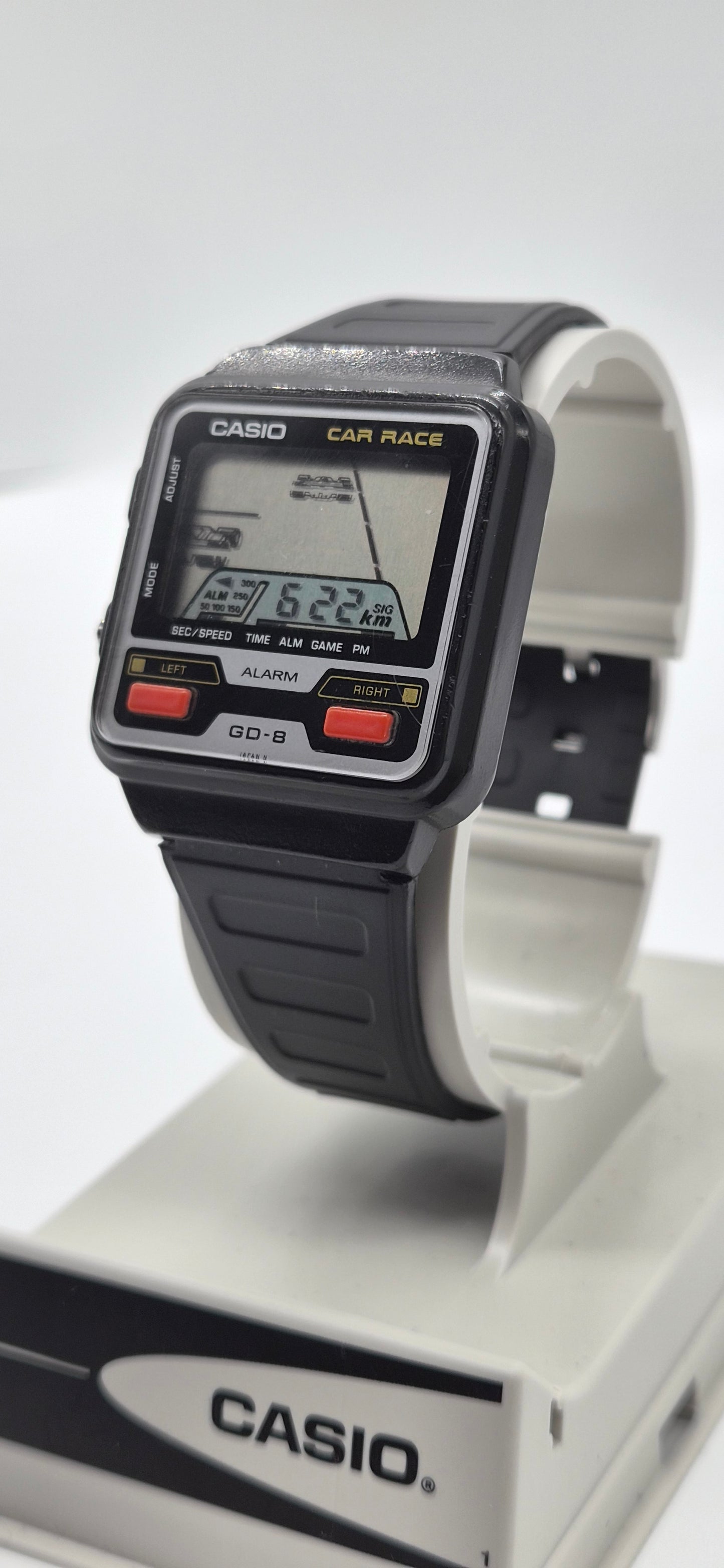 Casio GD-8 Car Race Game Watch Made in Japan 1984