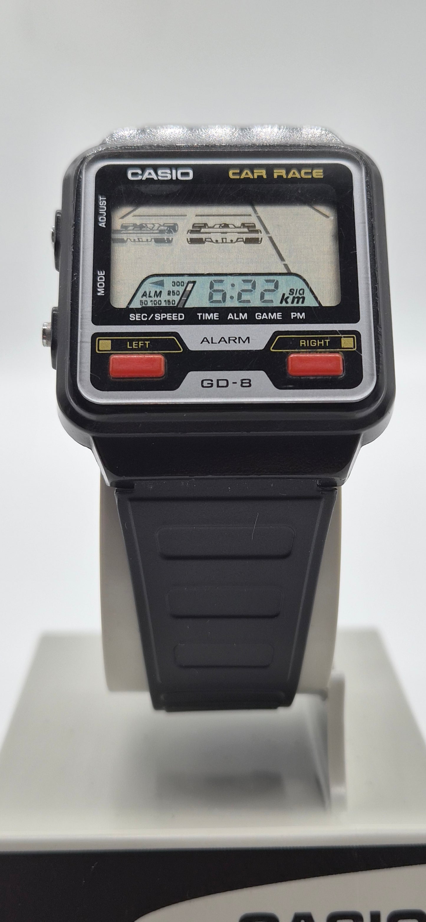 Casio GD-8 Car Race Game Watch Made in Japan 1984